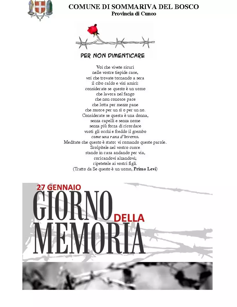 GIORNATA DELLA MEMORIA